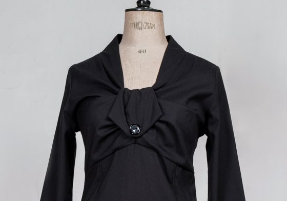50’s femme fatale pin up mid century little black dress